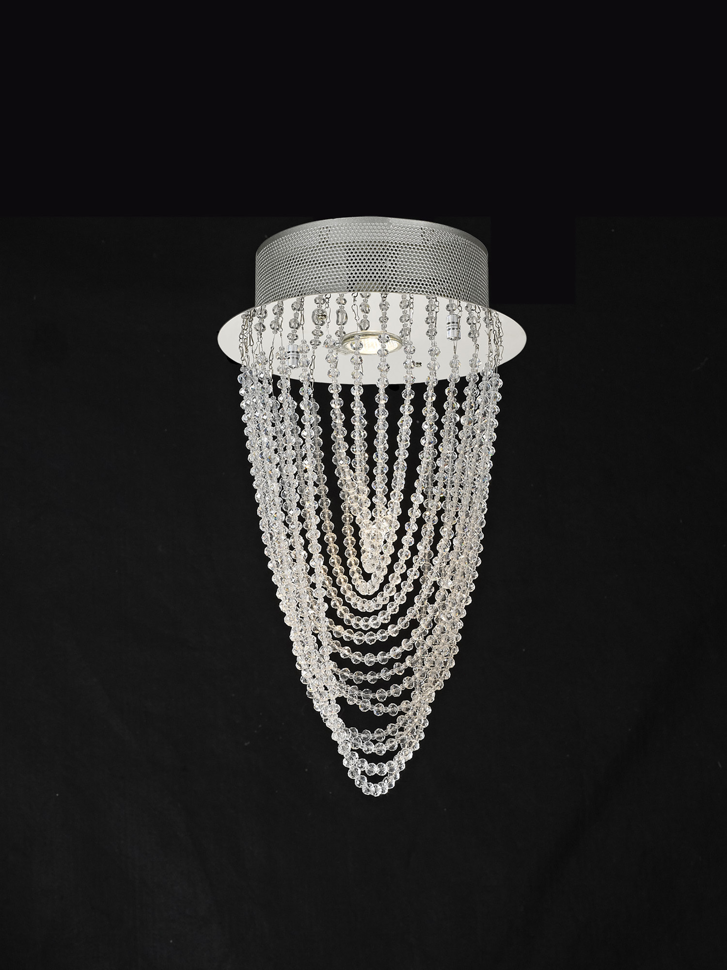 Camilla Crystal Ceiling Lights Diyas Flush Crystal Fittings